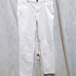 Buffalo David Bitton Mid-Rise Stretch Skinny Ankle Grazer White Size 8/29  Jeans